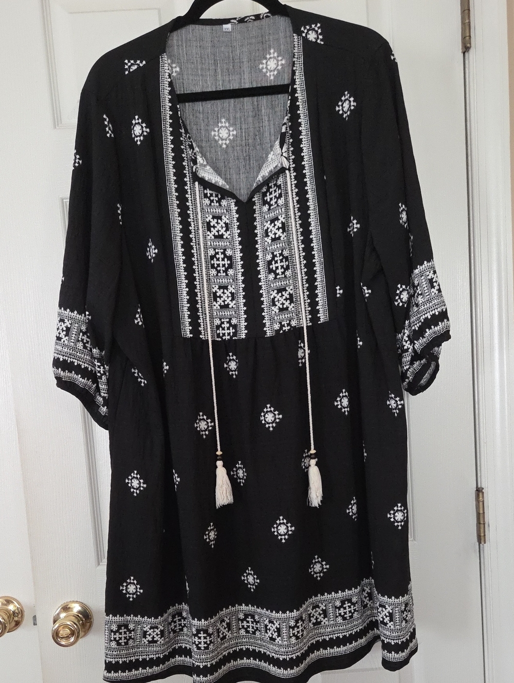 NWOT Black Boho Tunic Top / Cover Up / Dress